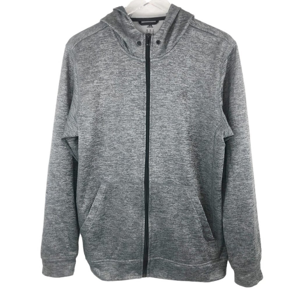 Adidas Men's Tech Fleece Full Zip‎ Gray Hoodie Size M
